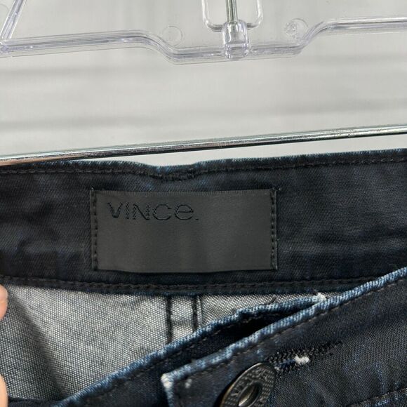 VINCE Women's Dark Blue Lightweight Relaxed Crop Jeans Pants Size 25 - Picture 7 of 10